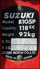 Suzuki ID Tag
